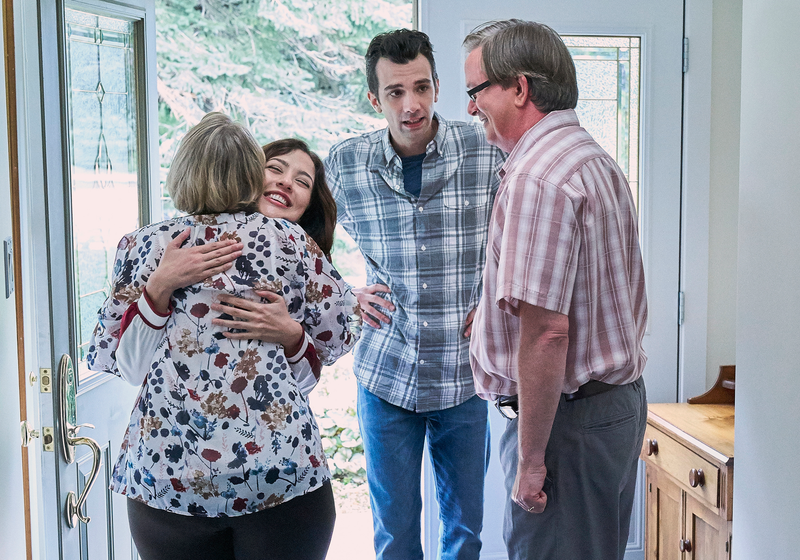Robin Duke, Katie Findlay, Jay Baruchel, and Mark McKinney (Photo: Michael Gibson/FXX)